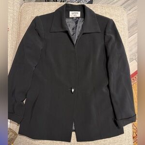 Kasper ASL Black Blazer – Size 12 – Classic Career Jacket EUC
